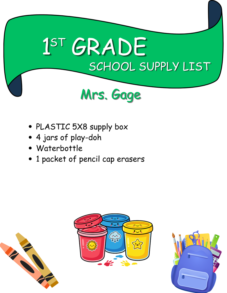 Elementary School Supply Lists