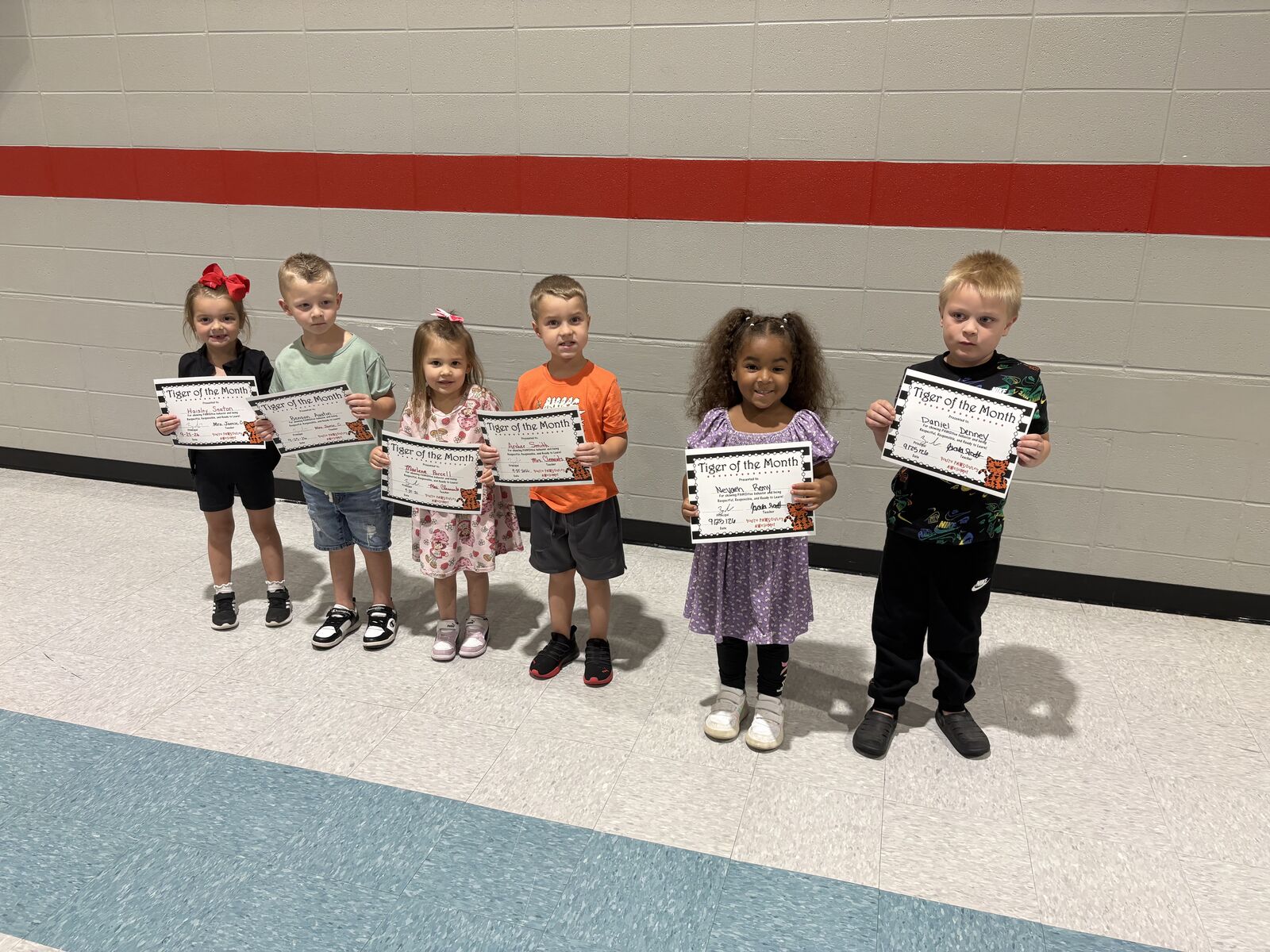 September Students of the Month