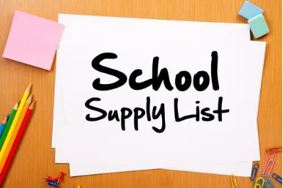 RMHS Supply Lists Grades 6th-9th