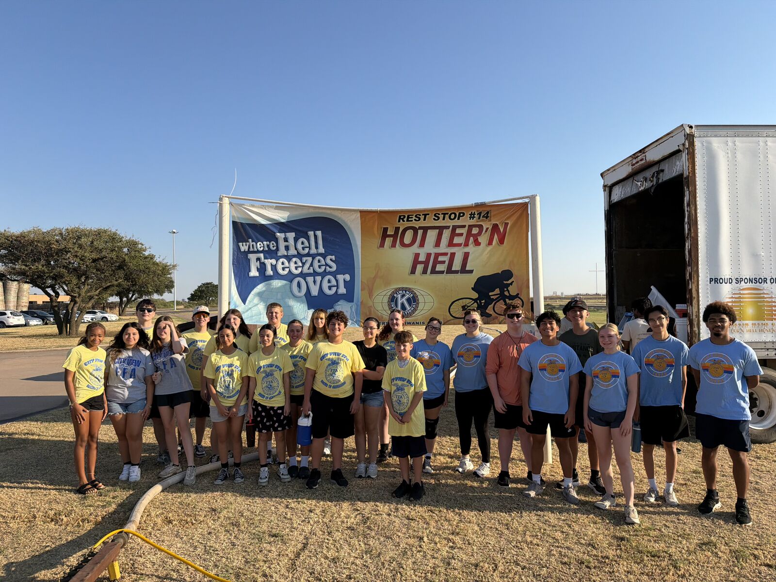 💙💛 City View FFA at the Hotter’N Hell Hundred! 🚴☀️