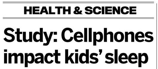 Study: Cellphones impact kids’ sleep