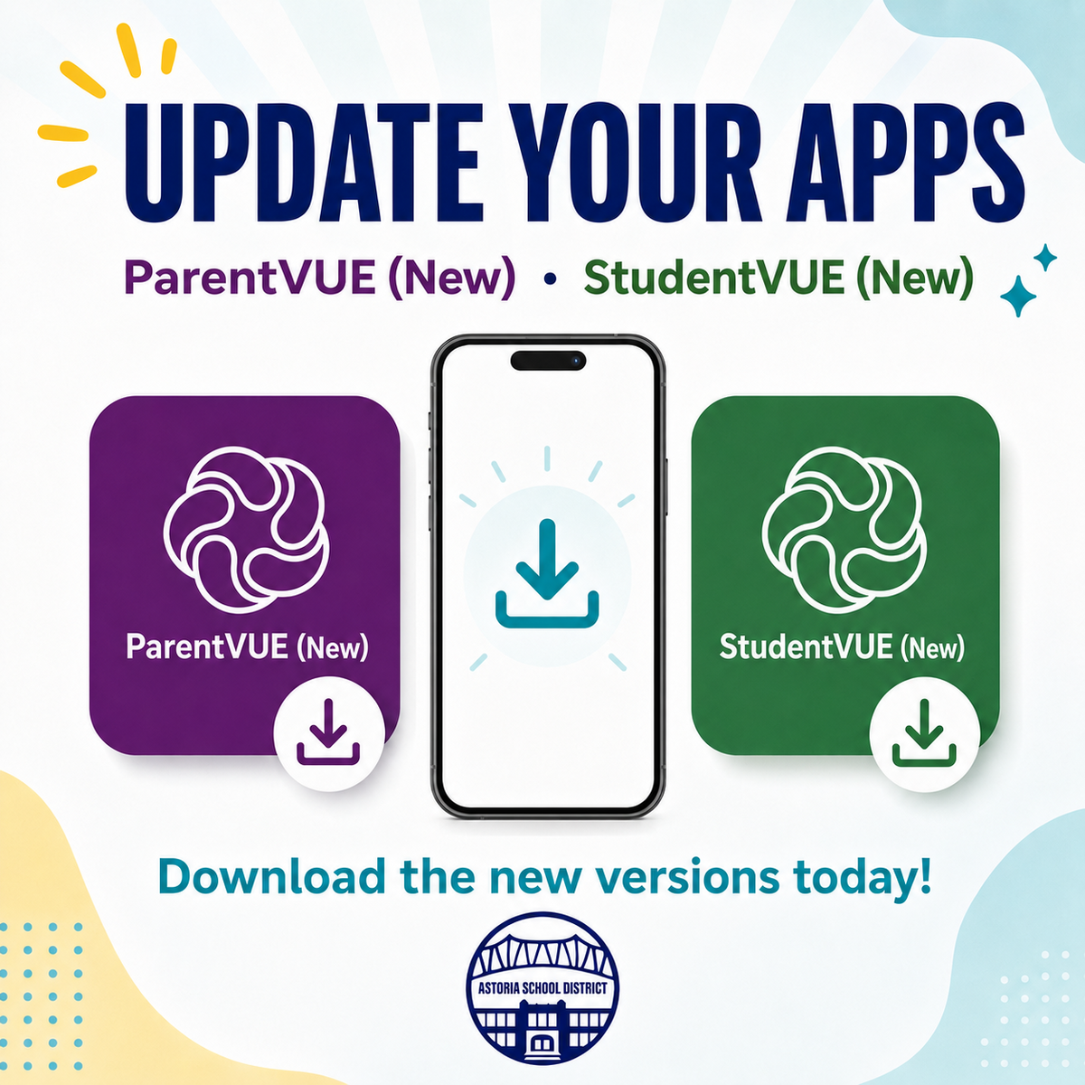Important Update! Download the New ParentVUE and StudentVUE Apps