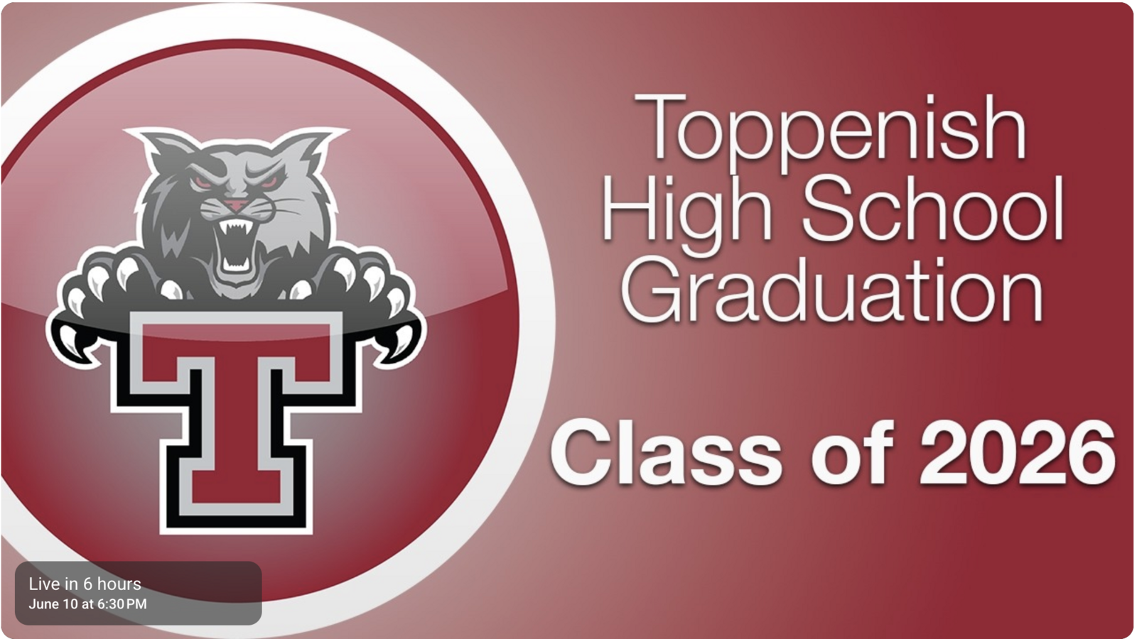 🎓 Tonight is the night! 🎓 Livestream our Class of 2026 Graduation Ceremony! 