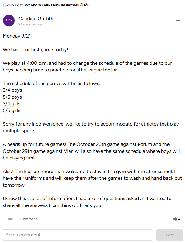 Elementary Basketball