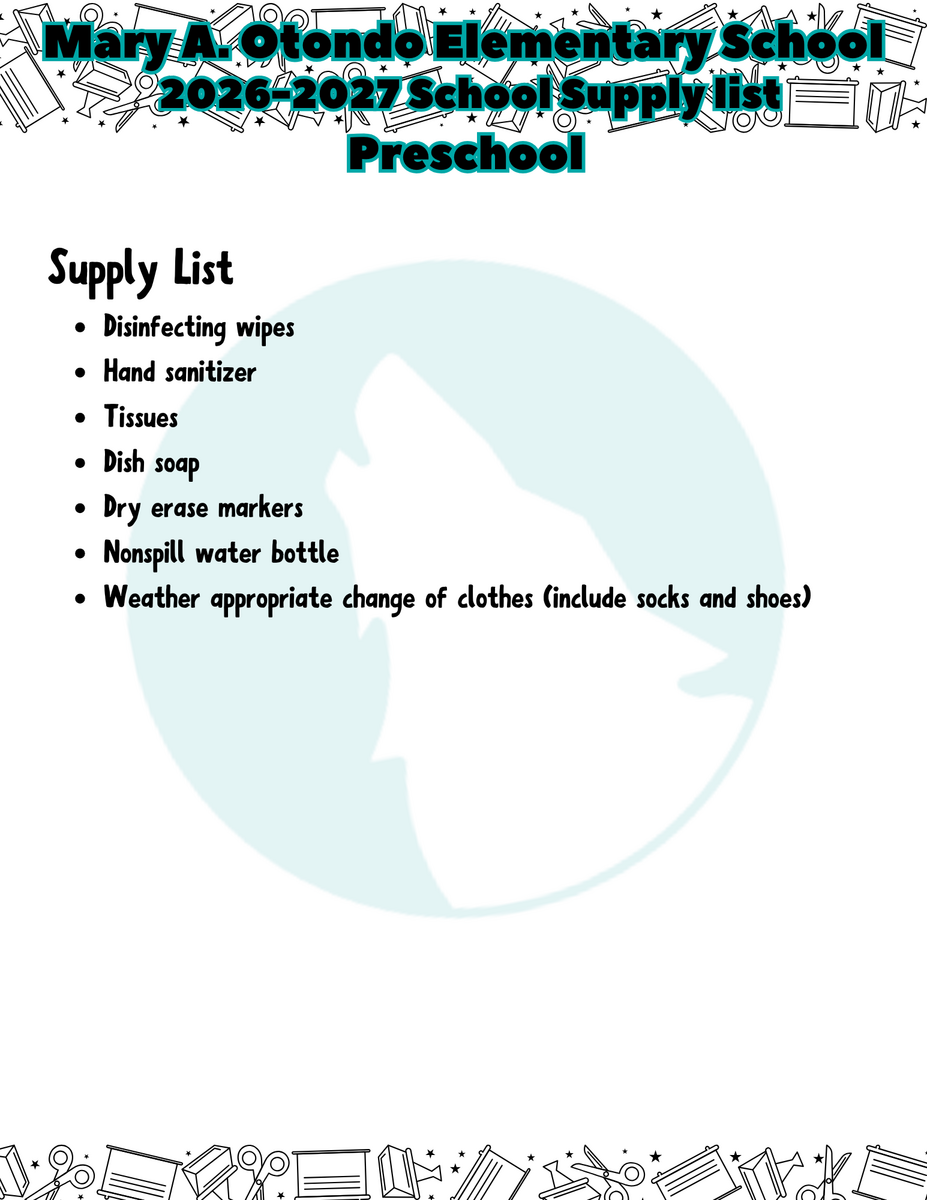 Supply Lists