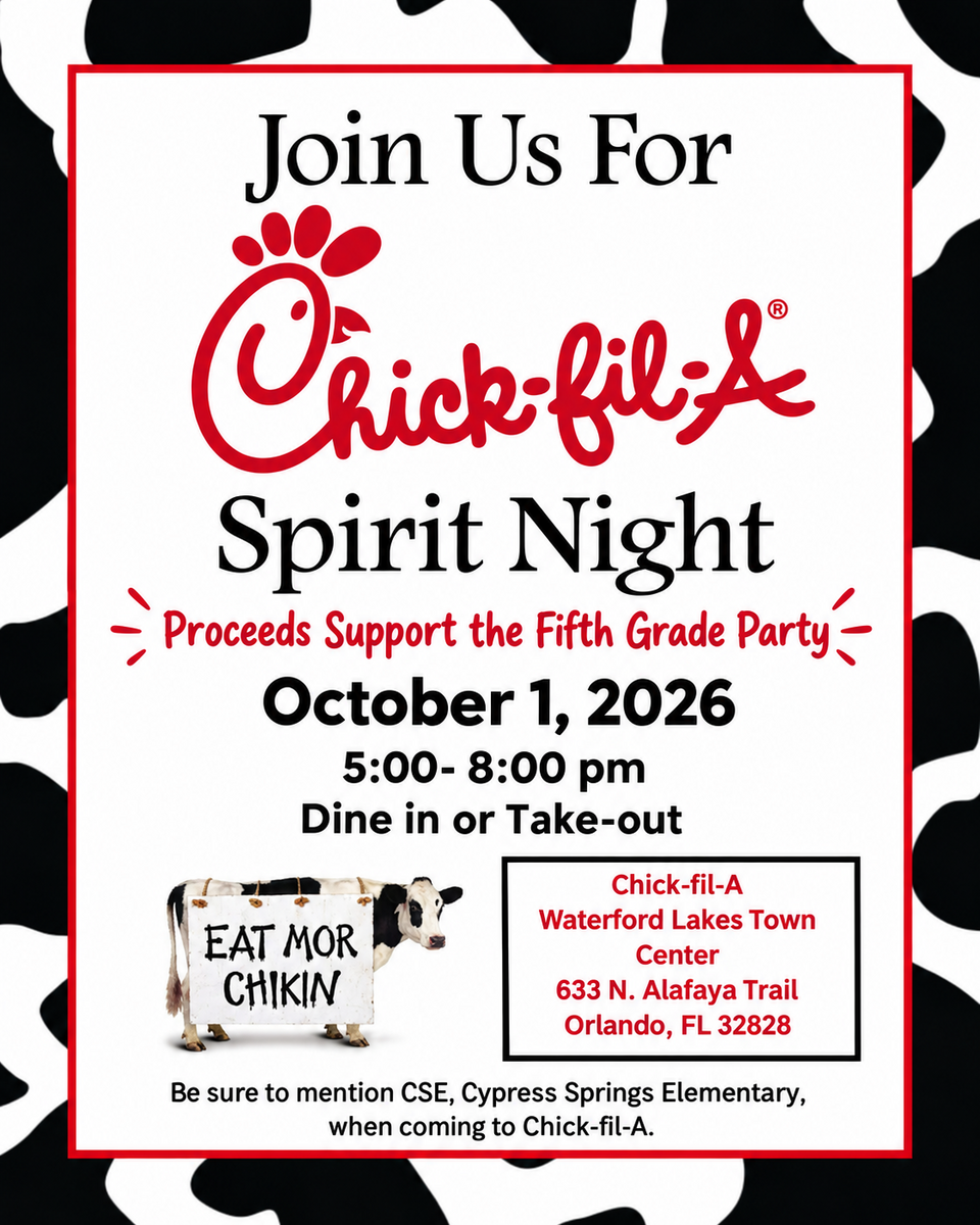 Chick-Fil-A Spirit Night 