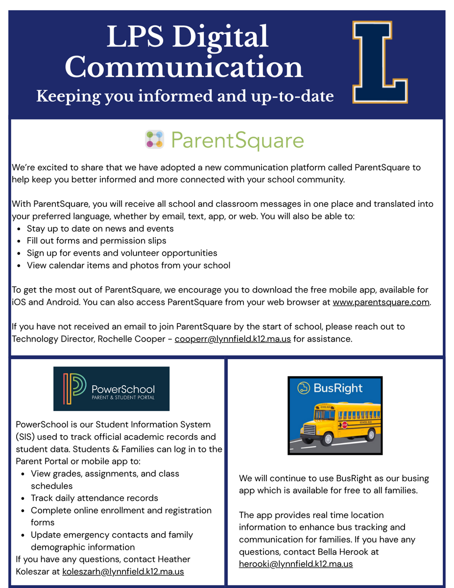 LPS Student Devices - Important Forms and Information