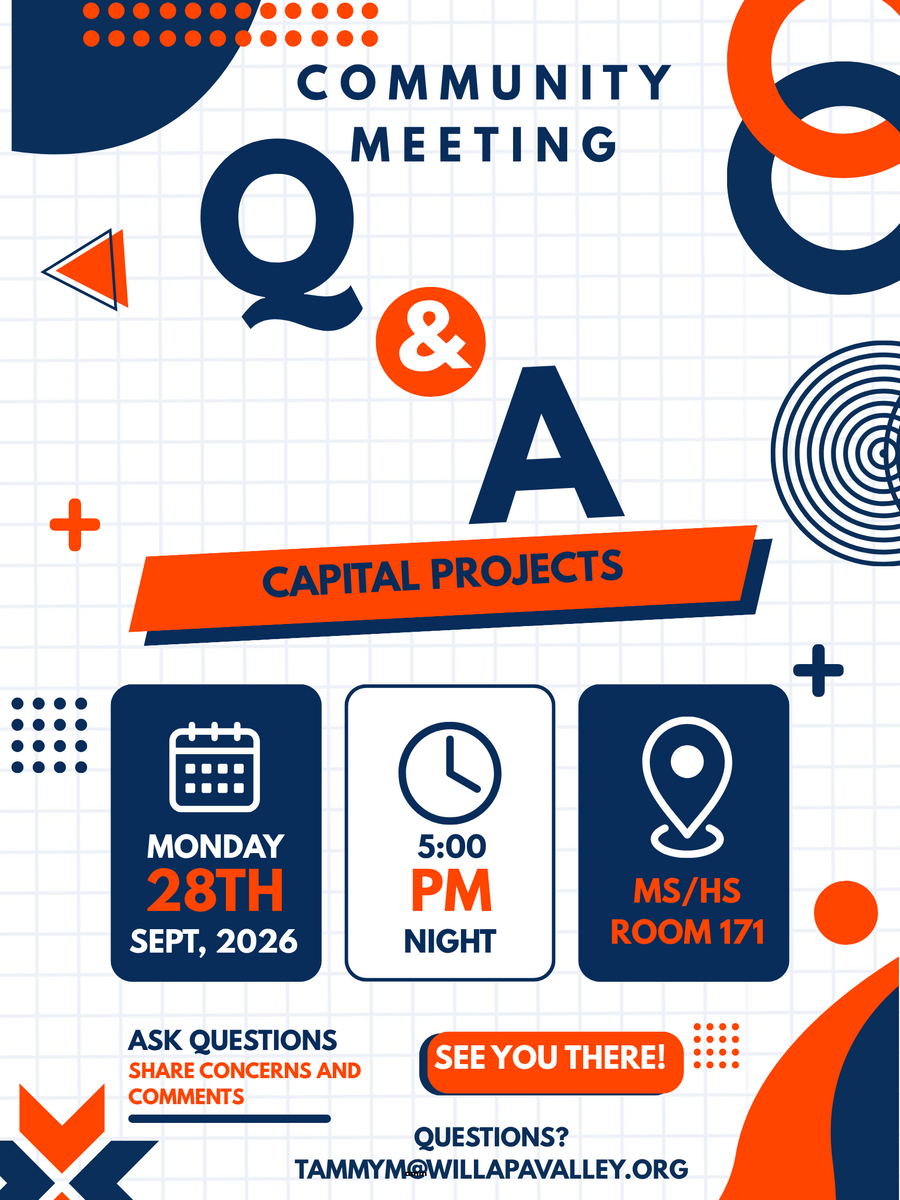 Reminder:  Community Meeting 5pm tomorrow