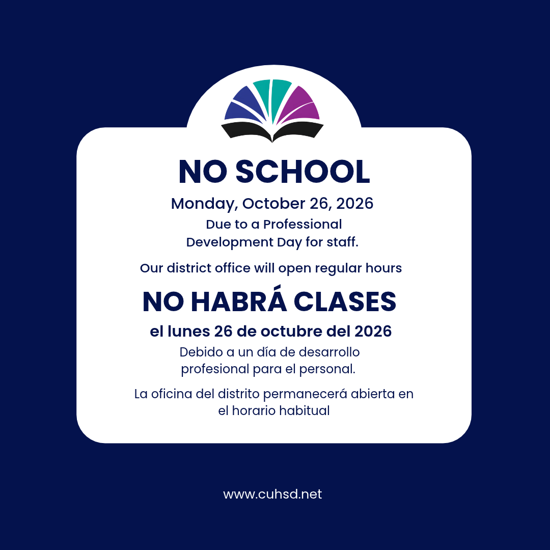 Reminder: No School on Monday, October 26