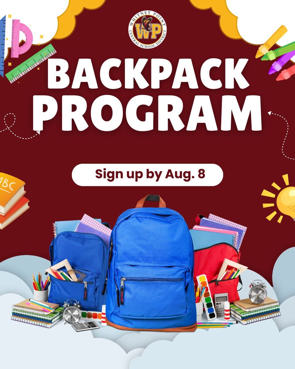Backpack Program Registration Open Through Aug. 8