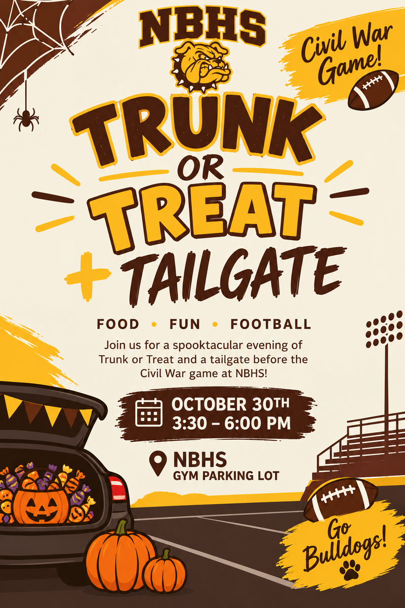 10/30 Trunk or Treat  & Tailgate Event