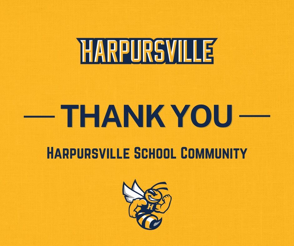 Thank you Harpursville School Community