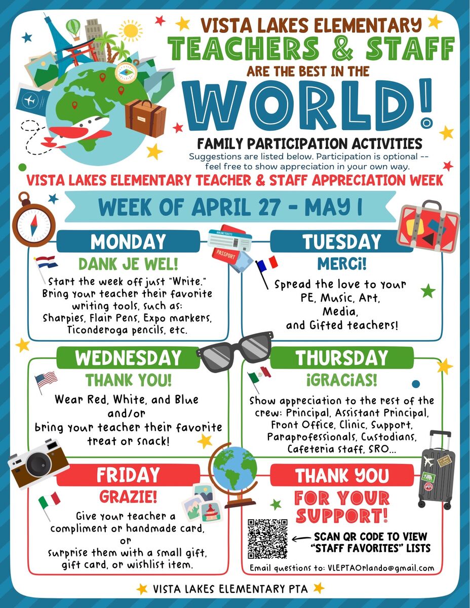 🌍 We’re Going “Around the World” to Celebrate Our Amazing Teachers & Staff!