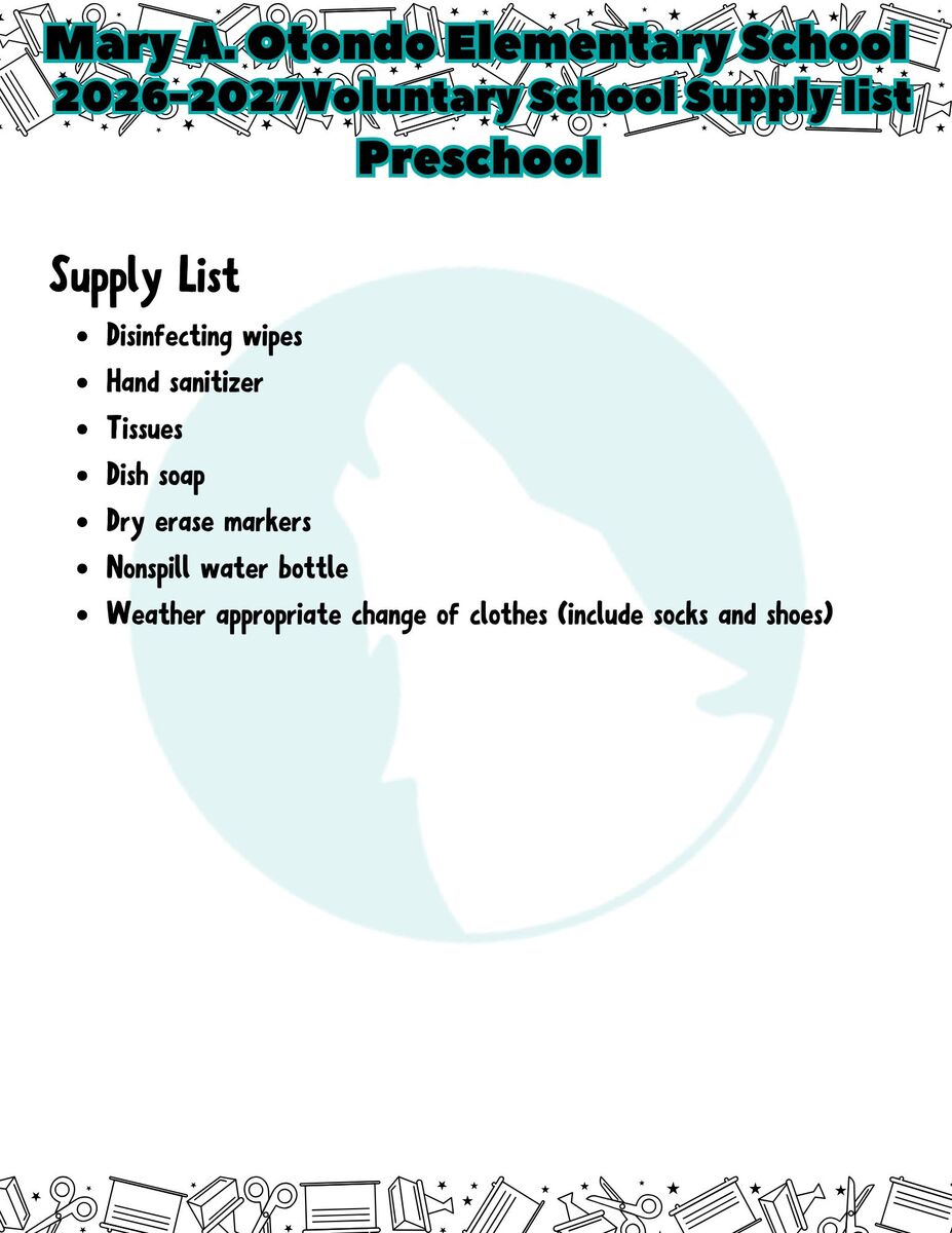 Supply Lists