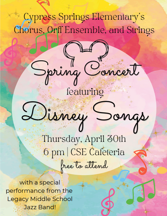 Spring Concert April 30th 