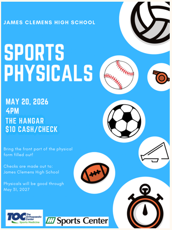 MARK YOUR CALENDARS: JCHS Sports Physical Day