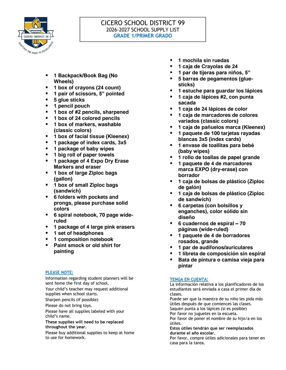 🎒 SCHOOL SUPPLY LISTS ARE HERE! ✏️