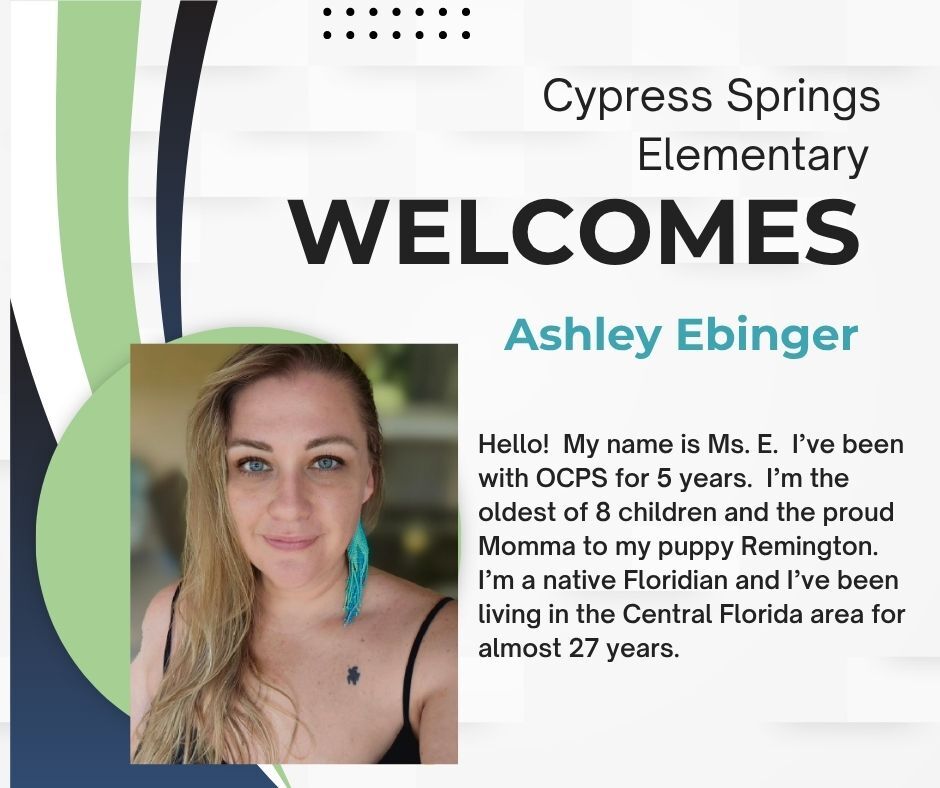 New Staffulty Members at Cypress Springs 