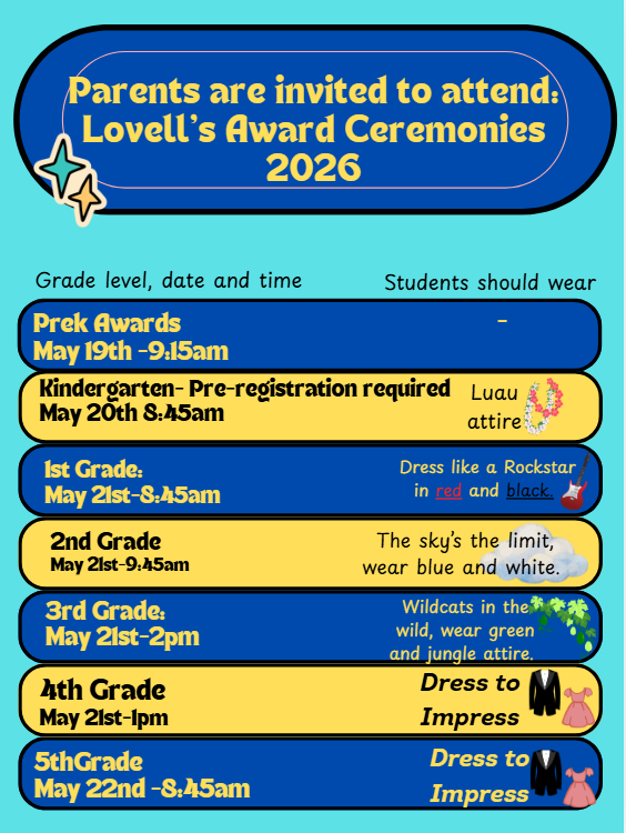 End of the Year Awards Ceremonies
