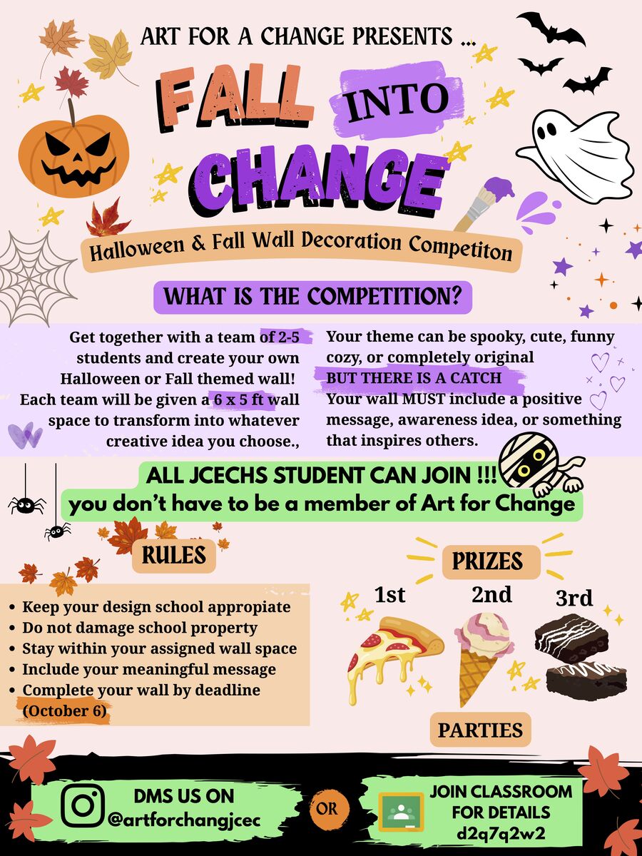 Fall Into Change: Halloween & Fall Wall Decorating Competition