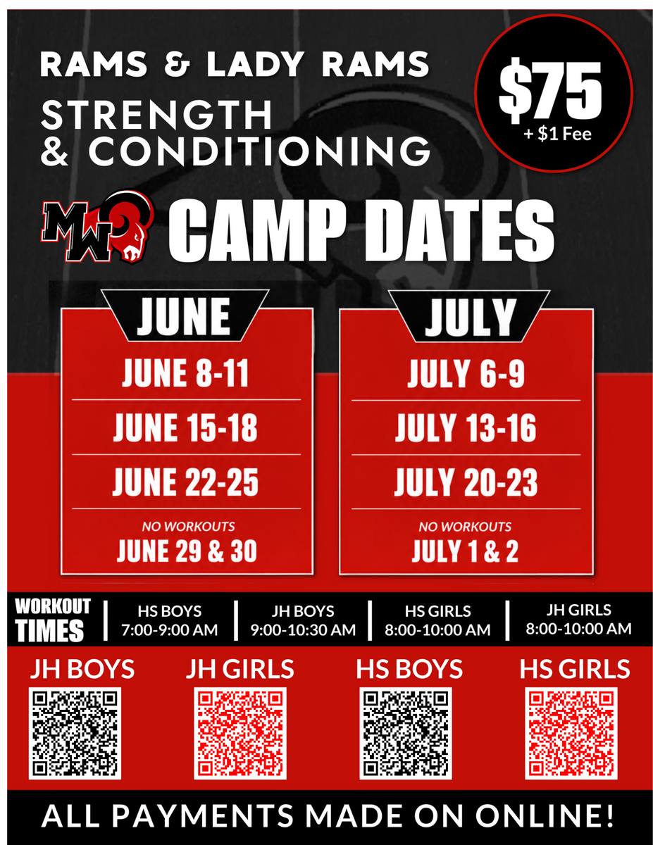 Strength & Conditioning Camp – It's Not Too Late to Join