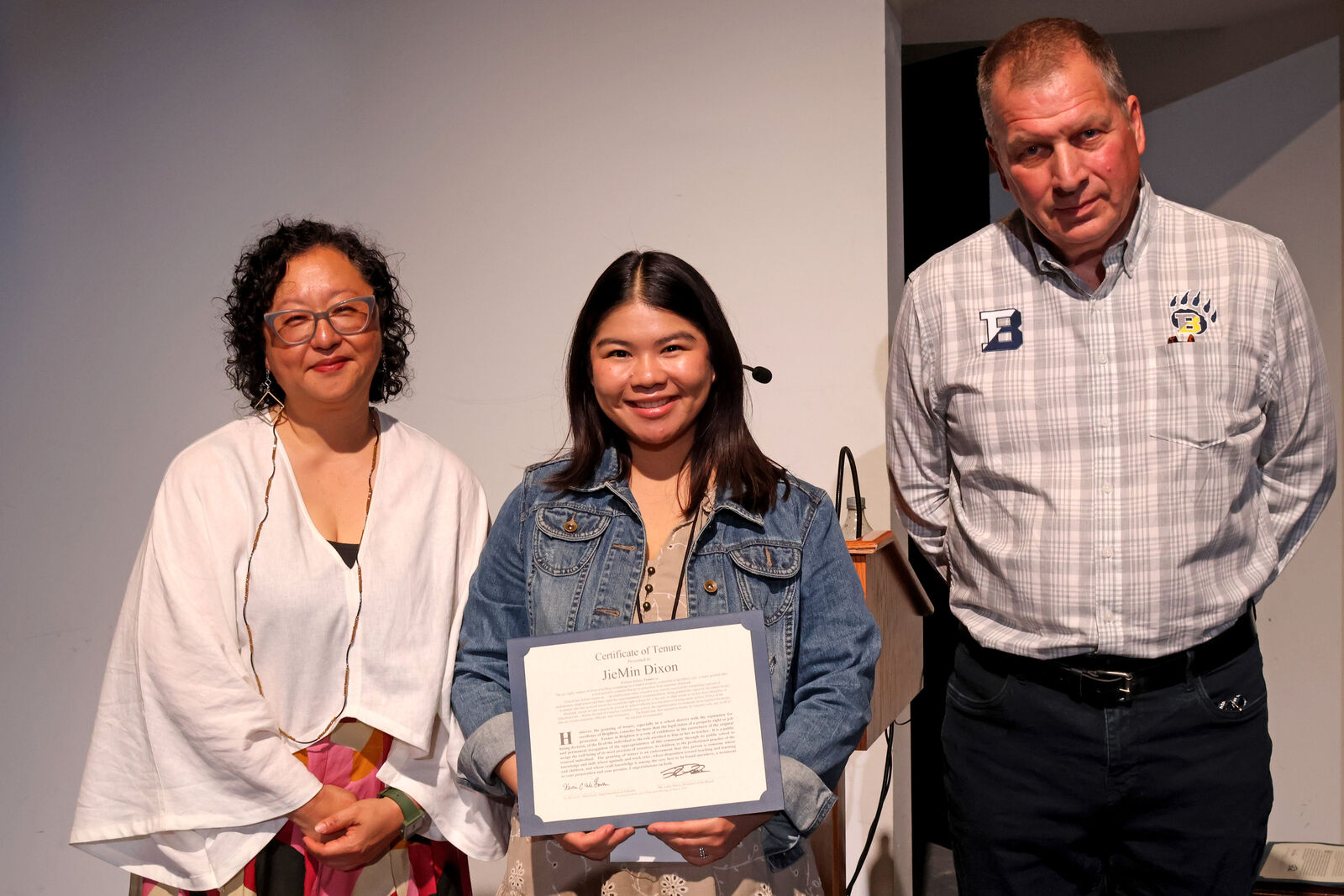 Staff Members Receive Tenure