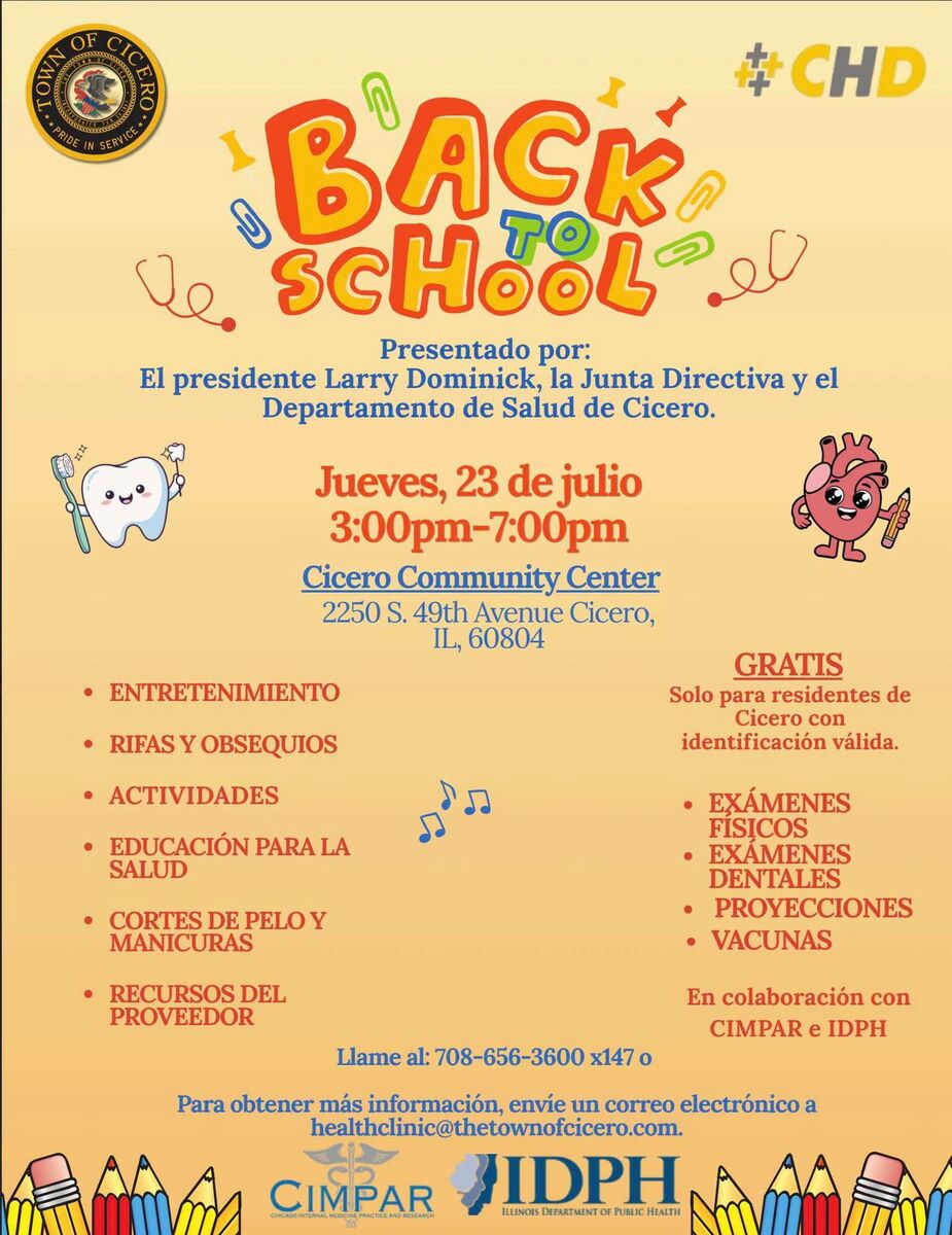 Town Of Cicero Back To School Health Fair