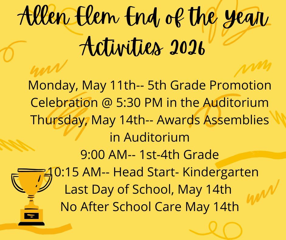 Elementary Activities this Week