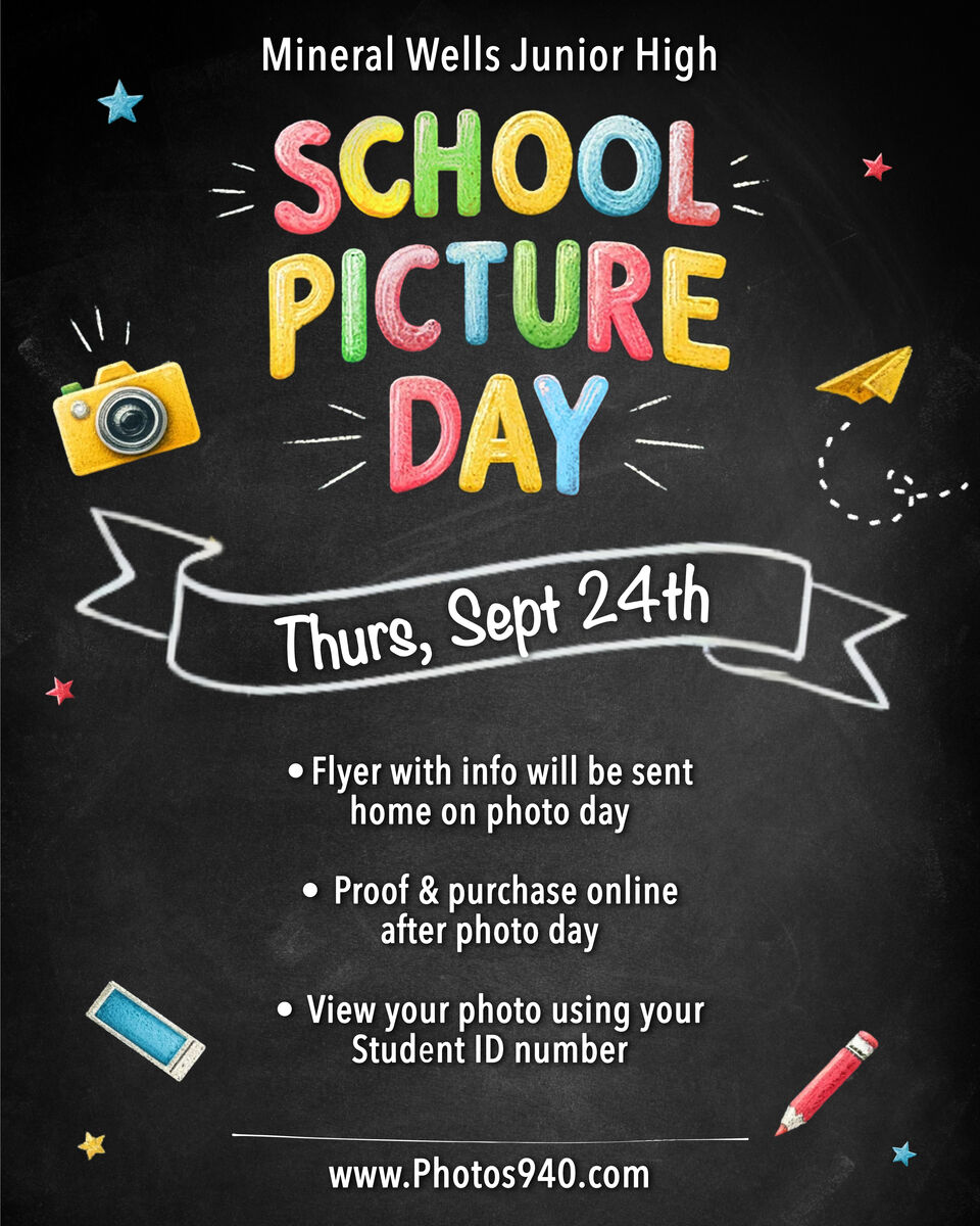 REMINDER - PICTURE DAY - THURSDAY, SEPT. 24TH