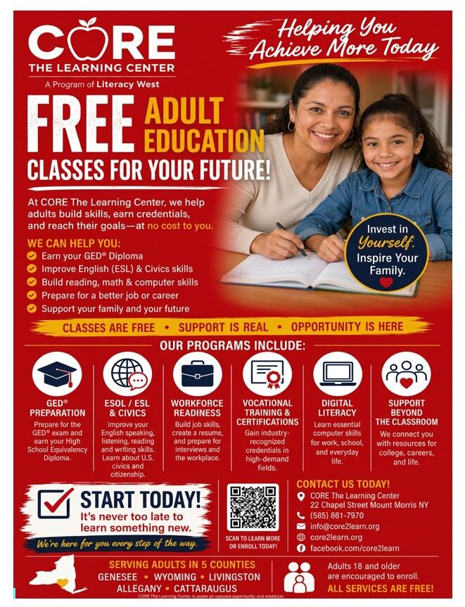 📚 FREE Adult Education Opportunities for Families!