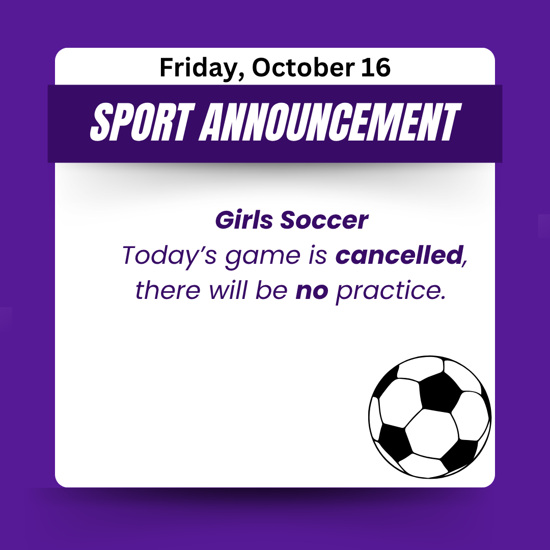 Friday, October 16 ~ Girls Soccer