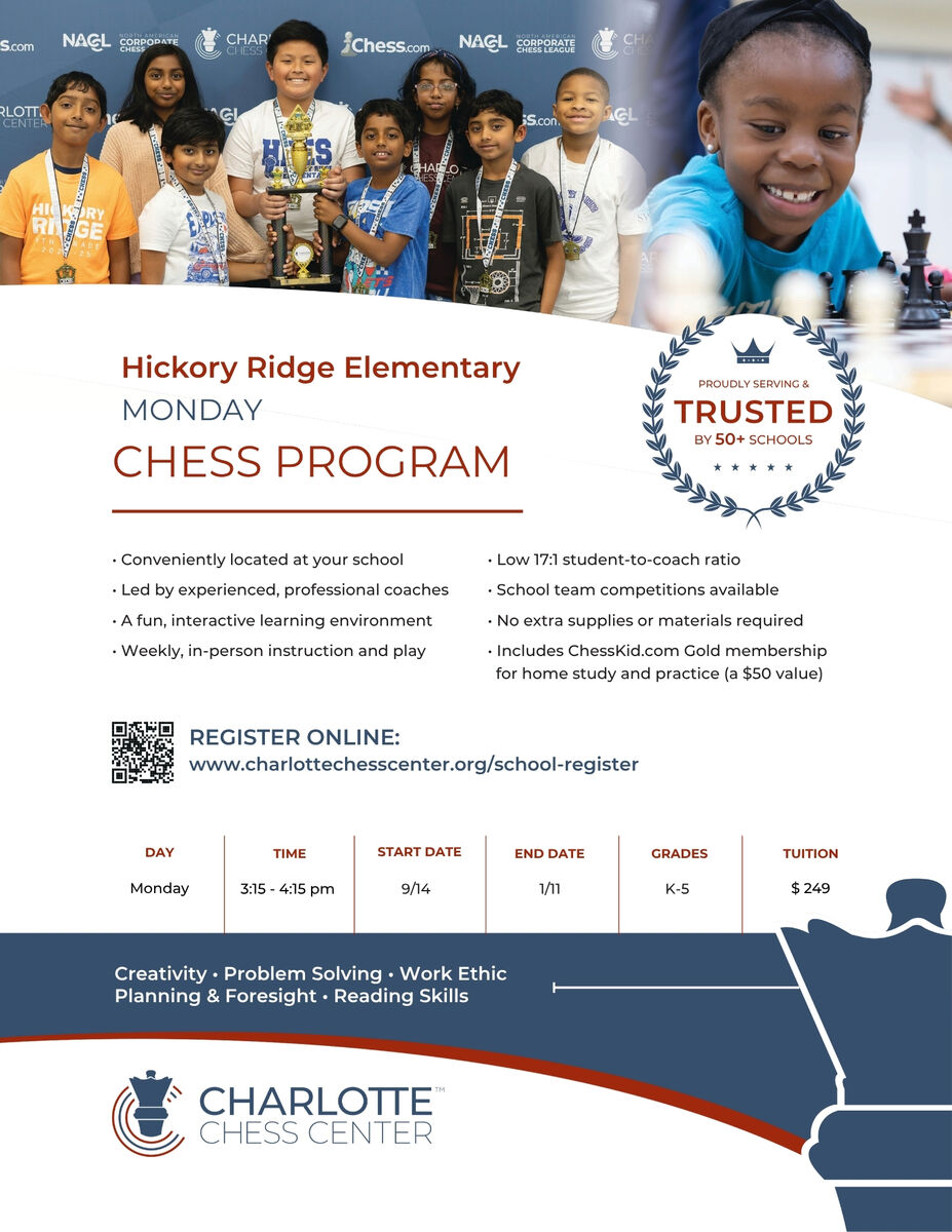 Fall 2026 Chess Program Updates & Registration (Monday & Tuesday Sessions)