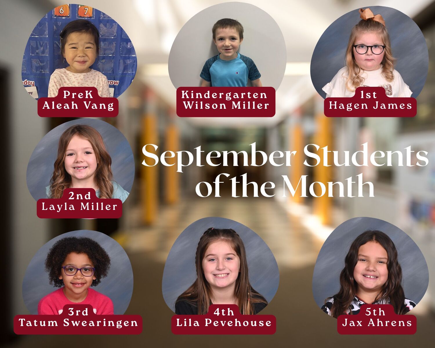 September Students of the Month