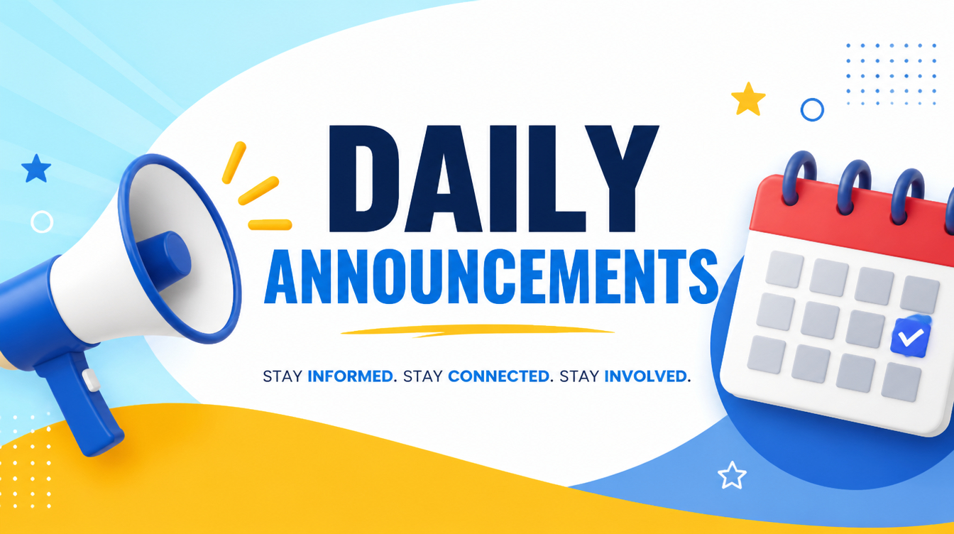 Daily Announcements
